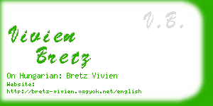 vivien bretz business card